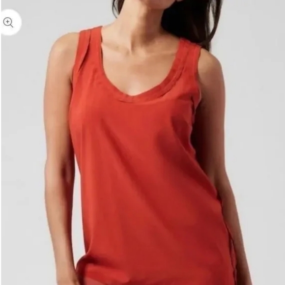 Athleta Tops - ATHLETA Featherweight Stretch Tank in Currant Red XS